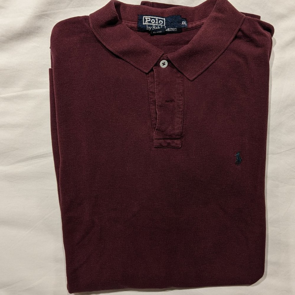 Polo by Ralph Lauren Burgundy Polo Shirt Size XXL